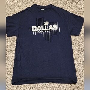 Gildan | Men's Dallas Football Cotton Navy T-Shirt